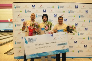 TY DSC_0340 Open division Top 3 winners (L to R) Khalid Al Dubyyan (KUW-2nd), Hareb Al Mansoori (UAE-Champ), SHaker Al Hassan (UAE-3rd)