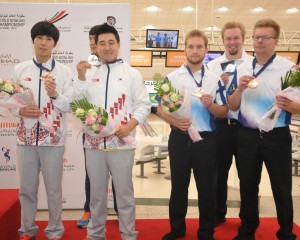 Doubles Bronze medalists, Korea 2 and Finland