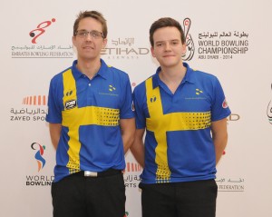 Martin Larsen and Daniel Fransson of Sweden